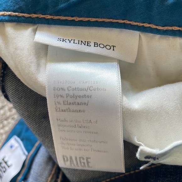 Paige skyline boot cut jean Sz 26 - Picture 6 of 6